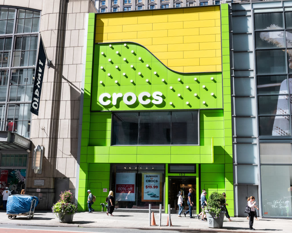 Crocs shares soar as shoe maker raises 2021 sales outlook, sees growth of 40% to 50%