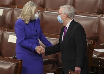 Mitch McConnell, asked about the Liz Cheney purge, says ‘100 percent of my focus is on stopping’ Biden