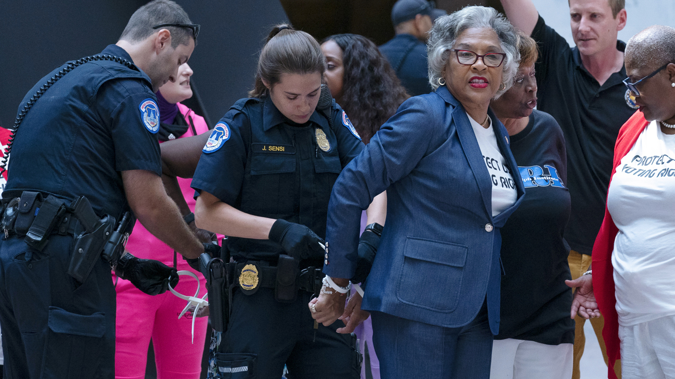 Democratic Rep. Beatty arrested while calling for Senate action on voting rights