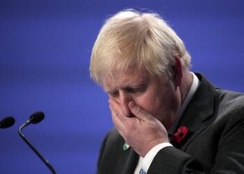 UK Prime Minister Boris Johnson facing calls to resign after a leaked video showed Downing Street staff joking about having a Christmas party while the country was under strict COVID rules