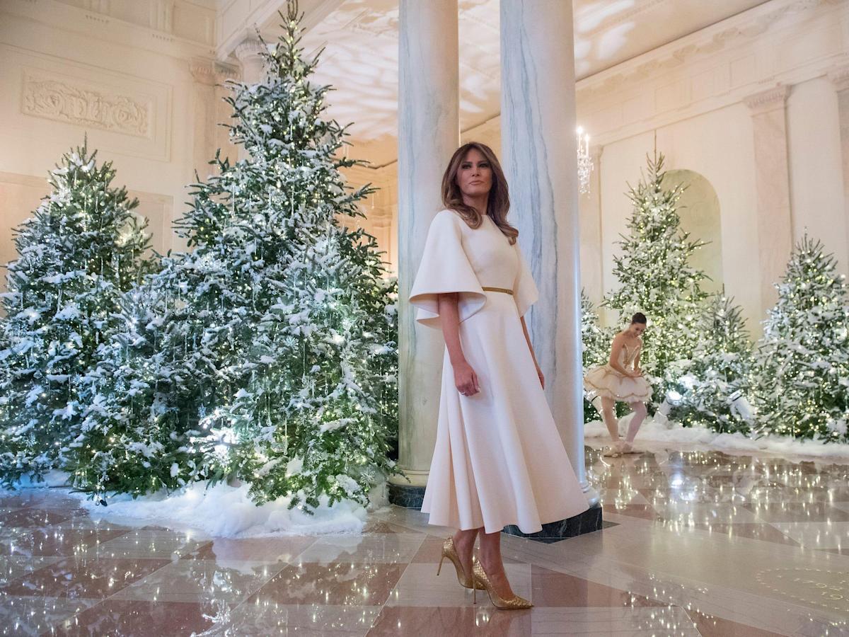 Donald Trump complained about Melania Trump’s White House Christmas decorations being panned