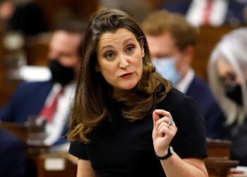 Canada’s Freeland strays from G20 economic script to warn Russia on Ukraine
