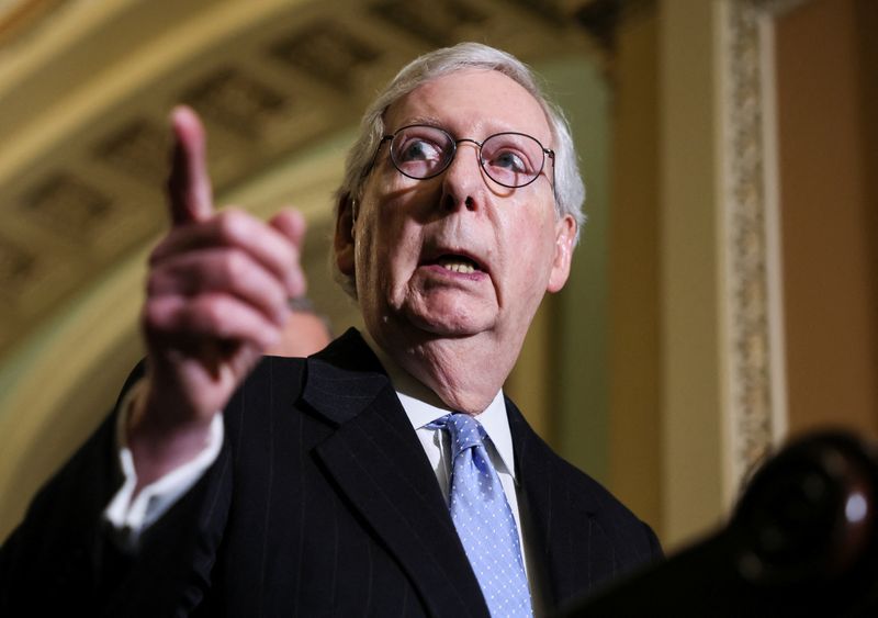 Top U.S. Senate Republican: Passing COVID aid requires border amendment