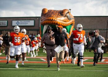 ‘Completely unacceptable’: FAMU football players tell president why they’re taking a knee