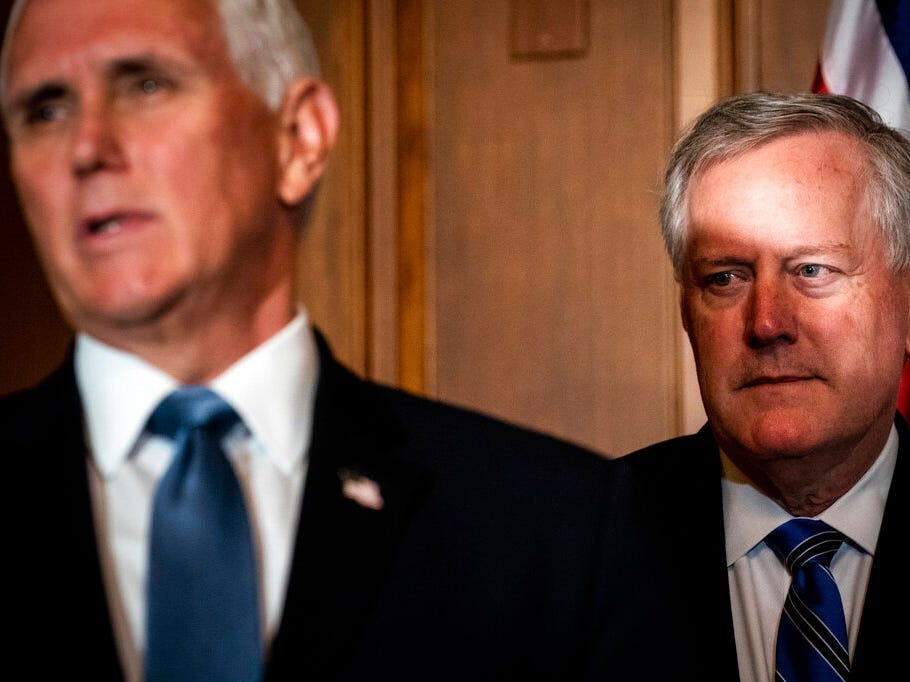 Pence says former Trump White House chief of staff Mark Meadows ‘did not serve the president well’