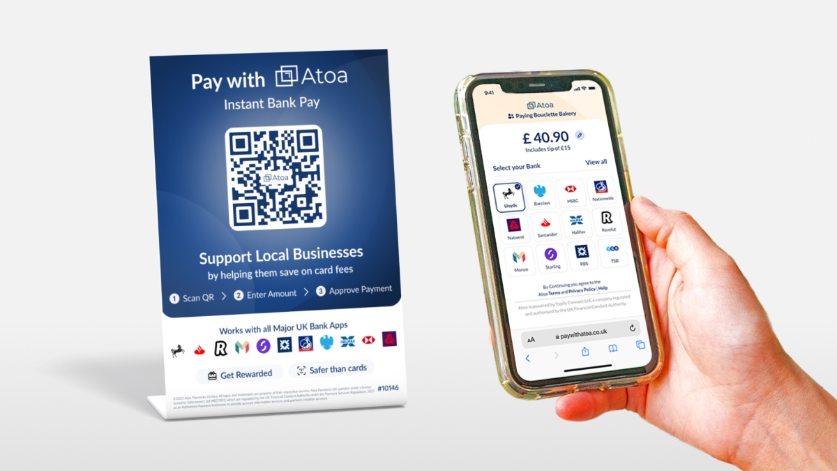 Atoa helps UK merchants cut down on card processing fees