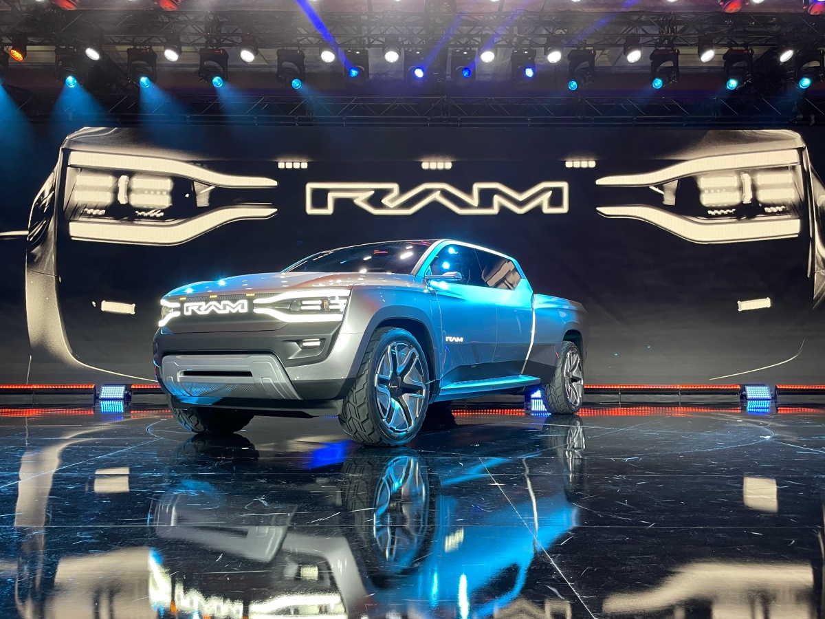 All the tech (and other flashy features) stuffed into the Ram 1500 Revolution EV truck