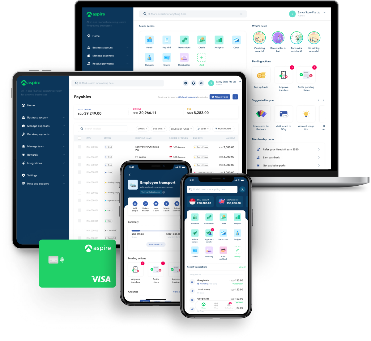 Singapore-based neobank Aspire raises $100M from Lightspeed and Sequoia SEA
