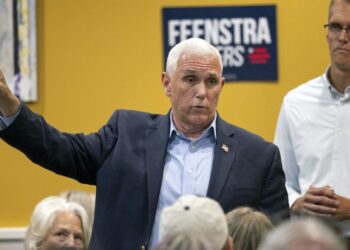 Voter confronts Mike Pence blaming him for Biden being elected. See his response