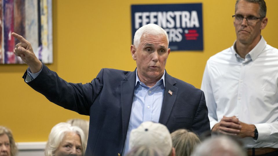 Voter confronts Mike Pence blaming him for Biden being elected. See his response