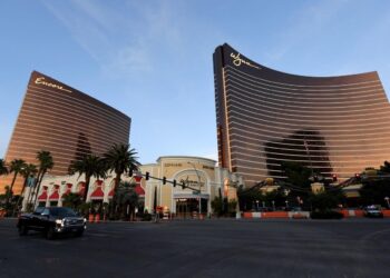 A viral brawl between four women on the floor of a Las Vegas casino was over a married man, police say