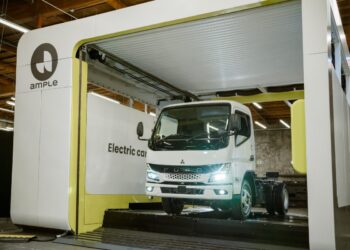 Ample to bring EV battery swapping to Mitsubishi trucks in Japan