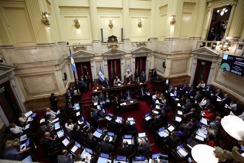 Argentina economic “mega decree” faces Senate debate in test for Milei