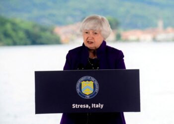 European banks in Russia face ‘awful lot of risk’, Yellen says