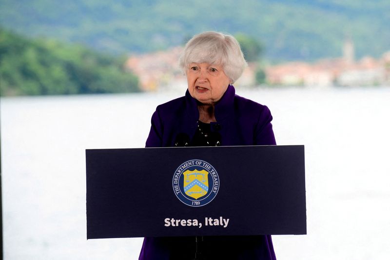 European banks in Russia face ‘awful lot of risk’, Yellen says