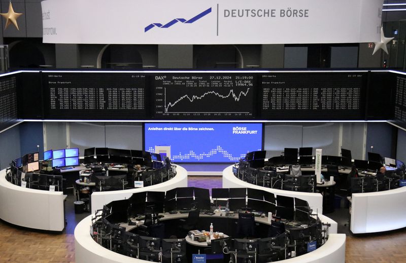 European shares fall in final full session of 2024 as bond yields remain higher