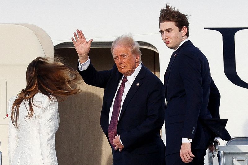 Trump flies on Air Force plane to Washington as Biden sticks to tradition