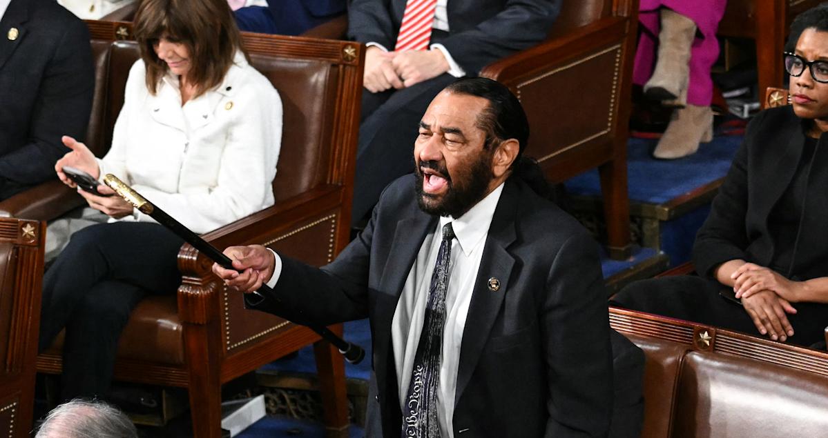 Democratic Rep. Al Green removed from House chamber after disrupting Trump’s address to Congress