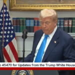 Standing just behind the president, MAGA Rep. Derrick Van Orden appeared to awkwardly mouth, “I’m here.”
