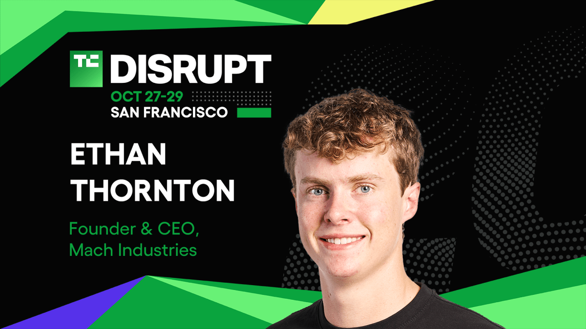 AI and the Future of Defense: Mach Industries’ Ethan Thornton at TechCrunch Disrupt 2025