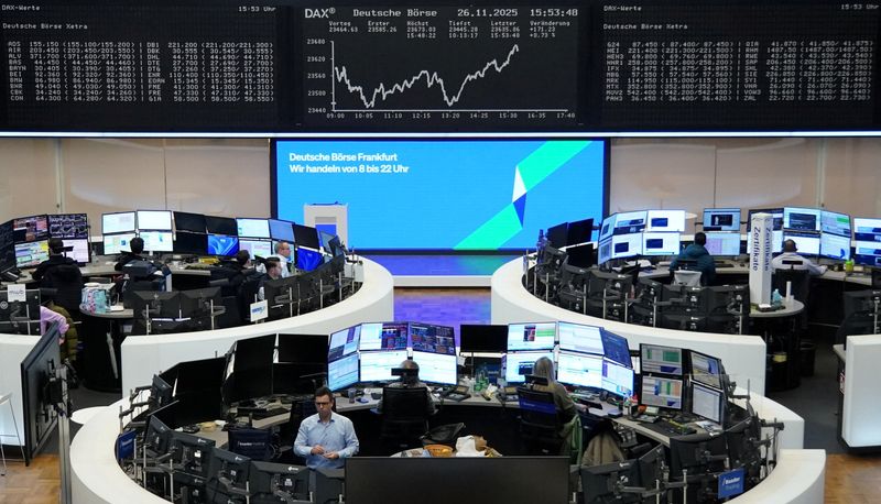 European shares clock monthly gains on Fed rate cut hopes