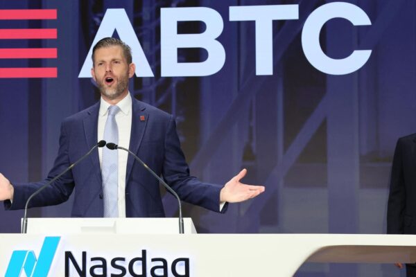 Stock Price for Crypto Firm Founded By Trump’s Son Plummets 40%