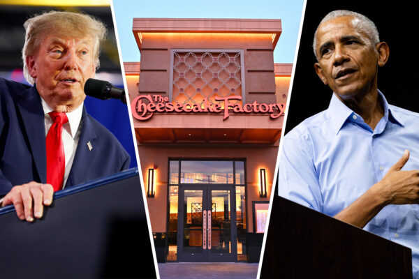 A Cheesecake Factory joke fuels Trump and Obama’s back-and-forth before midterms