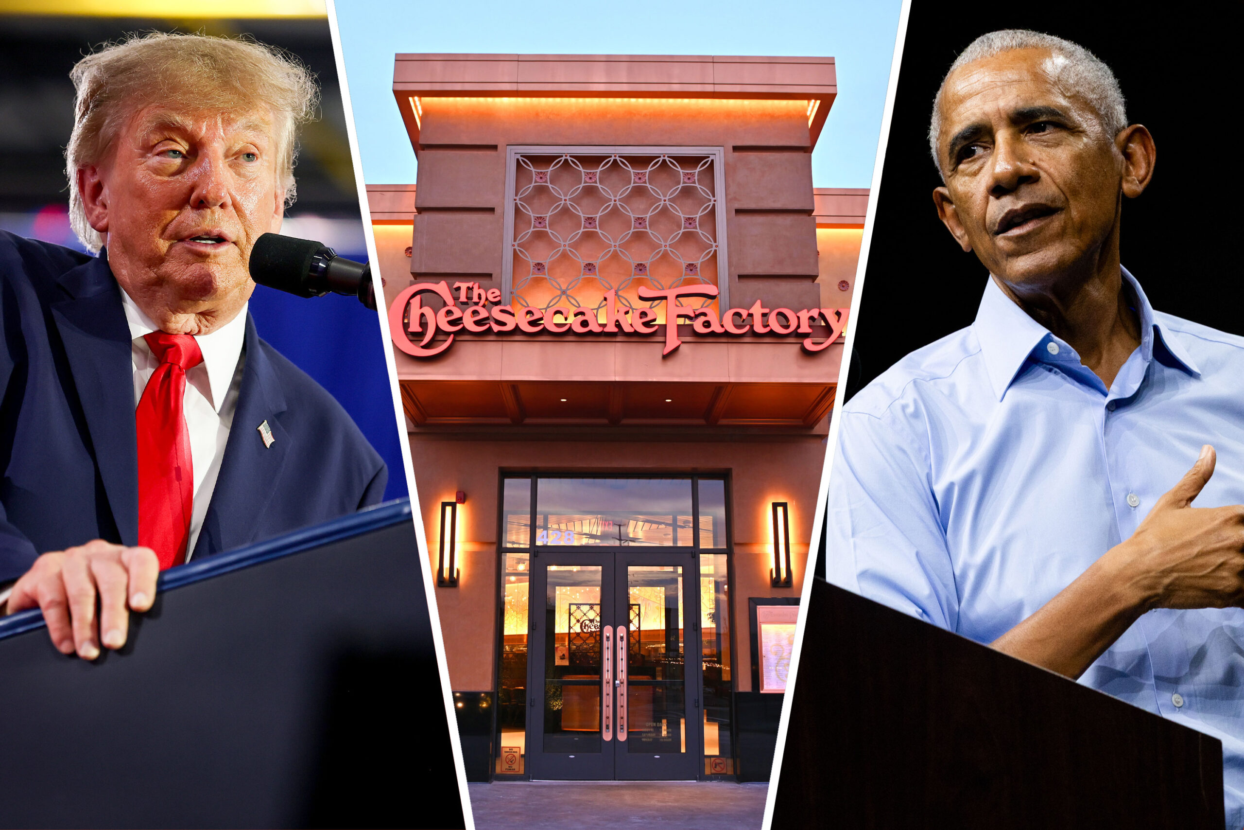 A Cheesecake Factory joke fuels Trump and Obama’s back-and-forth before midterms